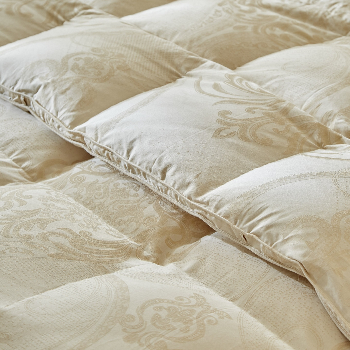 91家纺网 家纺一手货源 找家纺 （总）暖羽屋羽绒馆  2025新款绒子95白鸭绒被芯 A类彩棉 羽绒被子双人婚庆冬被2米床被子