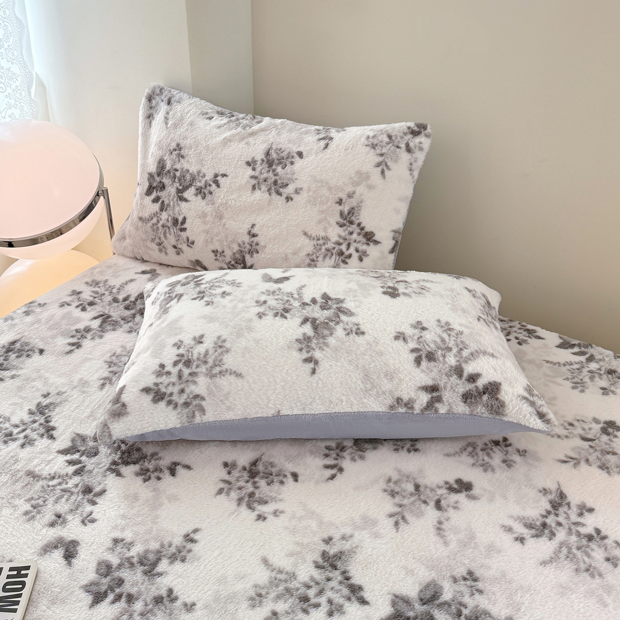 91家纺网 家纺一手货源 找家纺 悦织语 2025新款高克重加厚美拉德獭兔毛床笠床褥子床护垫 兔毛-繁花