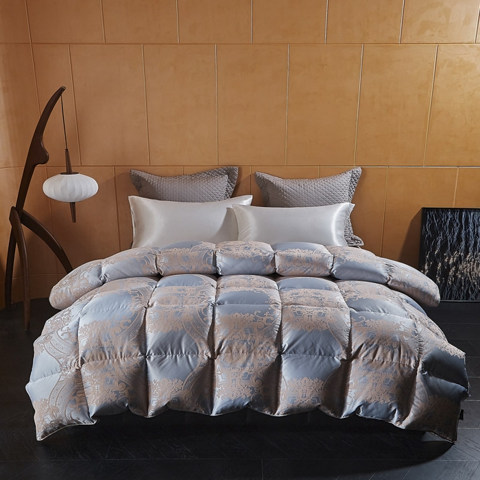 91家纺网 家纺一手货源 找家纺 （总）暖羽屋羽绒馆  2025新款绒子含量95鹅绒被芯 双人羽绒被子 2米春秋被 冬被95白鹅绒被子1.8米床婚庆被芯