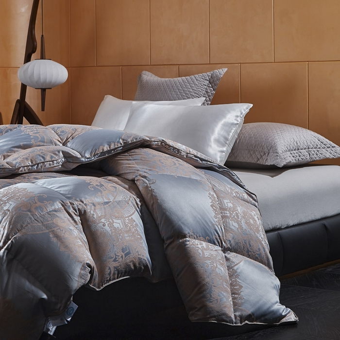 91家纺网 家纺一手货源 找家纺 （总）暖羽屋羽绒馆  2025新款绒子含量95鹅绒被芯 双人羽绒被子 2米春秋被 冬被95白鹅绒被子1.8米床婚庆被芯