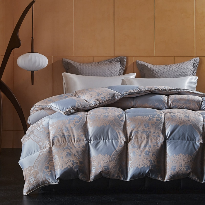 91家纺网 家纺一手货源 找家纺 （总）暖羽屋羽绒馆  2025新款绒子含量95鹅绒被芯 双人羽绒被子 2米春秋被 冬被95白鹅绒被子1.8米床婚庆被芯