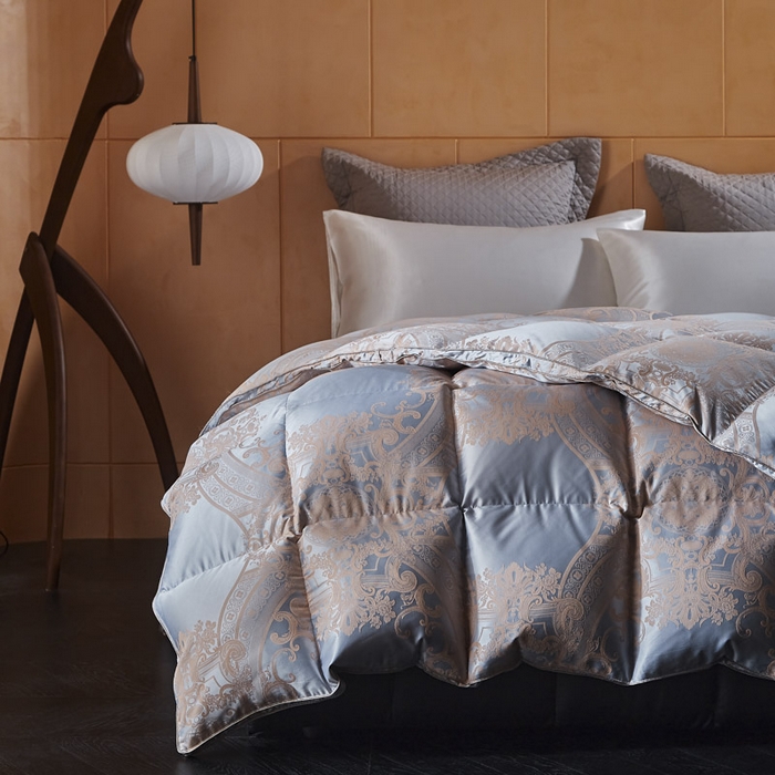 91家纺网 家纺一手货源 找家纺 （总）暖羽屋羽绒馆  2025新款绒子含量95鹅绒被芯 双人羽绒被子 2米春秋被 冬被95白鹅绒被子1.8米床婚庆被芯