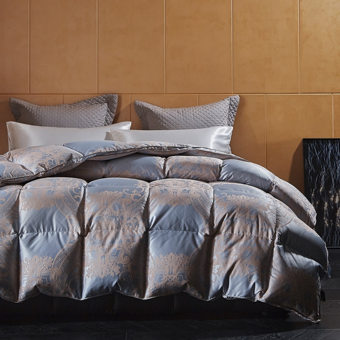 91家纺网 家纺一手货源 找家纺 暖羽屋羽绒馆  2025新款绒子含量95鹅绒被芯 双人羽绒被子 2米春秋被 冬被95白鹅绒被子1.8米床婚庆被芯 H凡尔赛纳