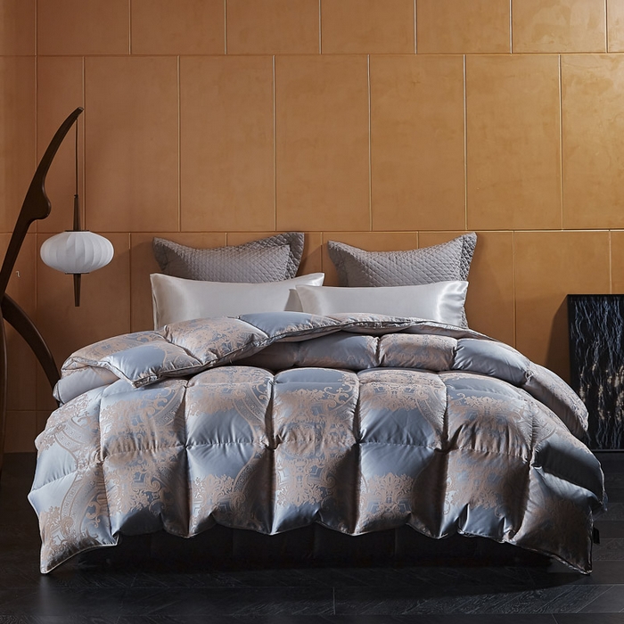 91家纺网 家纺一手货源 找家纺 暖羽屋羽绒馆  2025新款绒子含量95鹅绒被芯 双人羽绒被子 2米春秋被 冬被95白鹅绒被子1.8米床婚庆被芯 H凡尔赛纳