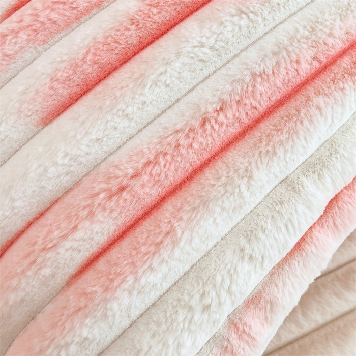 91家纺网 家纺一手货源 找家纺 梦舒羽 2025新款兔毛绒双人枕套牛奶绒加长法兰绒枕芯套法莱绒枕头套-抽条 兔毛绒抽条-梦幻樱粉