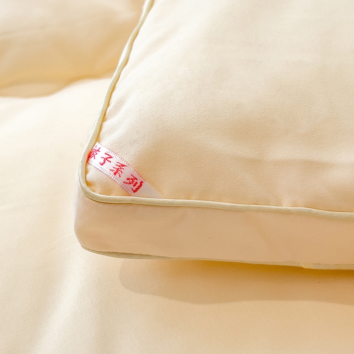 91家纺网 家纺一手货源 找家纺 丽莱美家纺 2025新款牛奶棉新疆羽丝绵被被子被芯-云柔系列 云柔-黄