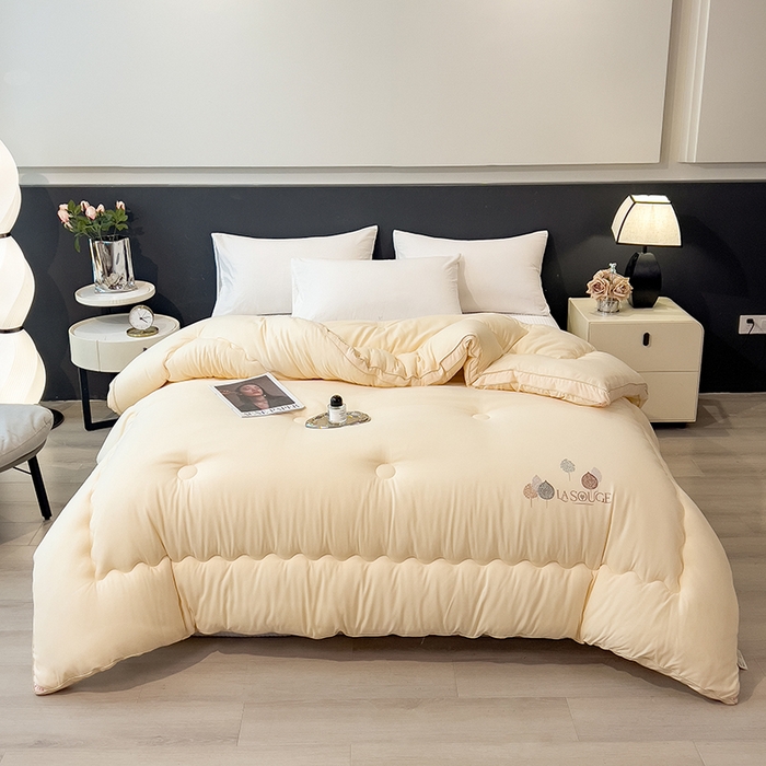 丽莱美家纺 2025新款牛奶棉新疆羽丝绵被被子被芯-云柔系列 云柔-黄