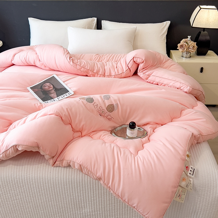 91家纺网 家纺一手货源 找家纺 丽莱美家纺 2025新款牛奶棉新疆羽丝绵被被子被芯-云柔系列 云柔-玉