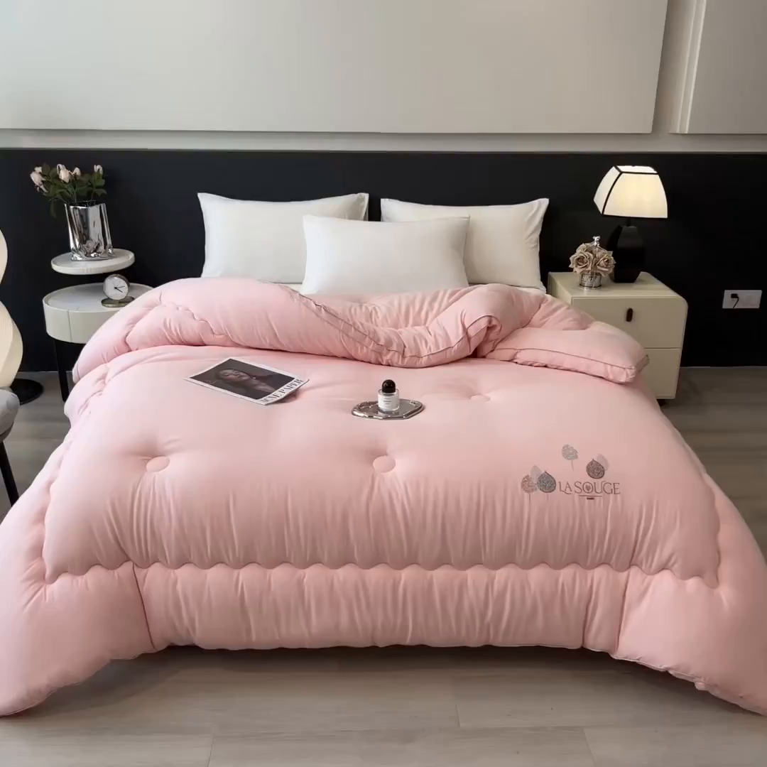 91家纺网 家纺一手货源 找家纺 丽莱美家纺 2025新款牛奶棉新疆羽丝绵被被子被芯-云柔系列 云柔-玉