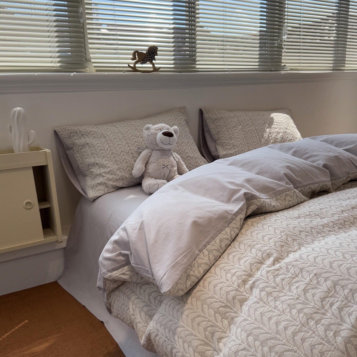 91家纺网 家纺一手货源 找家纺 （总）慕尚家纺 2025新款全棉空气立体提花磨毛四件套