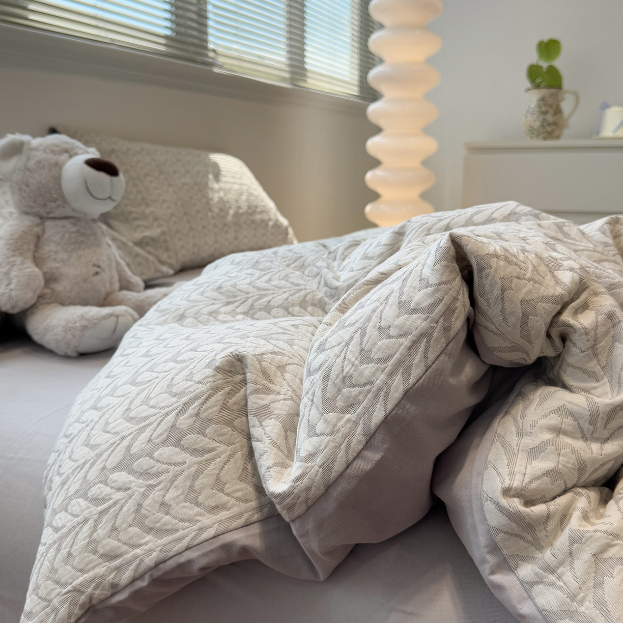 91家纺网 家纺一手货源 找家纺 （总）慕尚家纺 2025新款全棉空气立体提花磨毛四件套