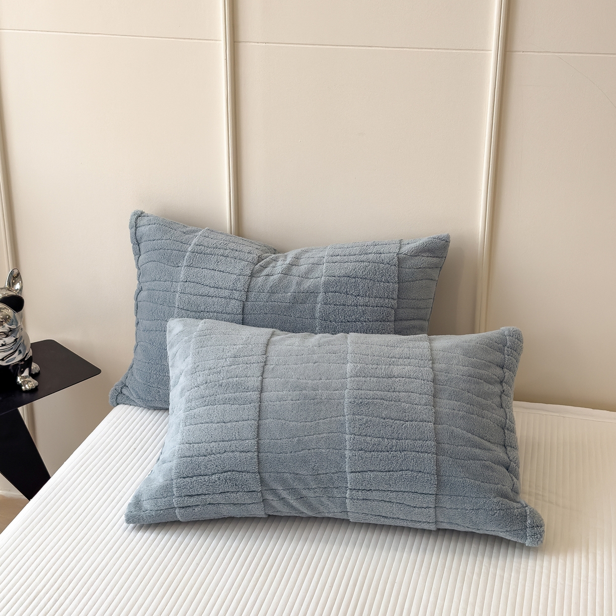 91家纺网 家纺一手货源 找家纺 （总）世纪绒品 2025新款A类加厚水波纹羊羔绒双层提花毛毯