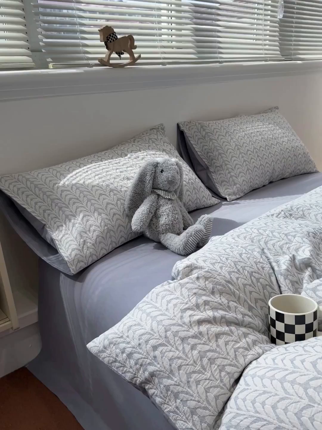 91家纺网 家纺一手货源 找家纺 慕尚家纺 2025新款全棉空气立体提花磨毛四件套 稻花-浅蓝