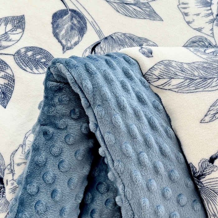 91家纺网 家纺一手货源 找家纺 默忆 2025新款牛奶绒豆豆被被子被芯 青花瓷