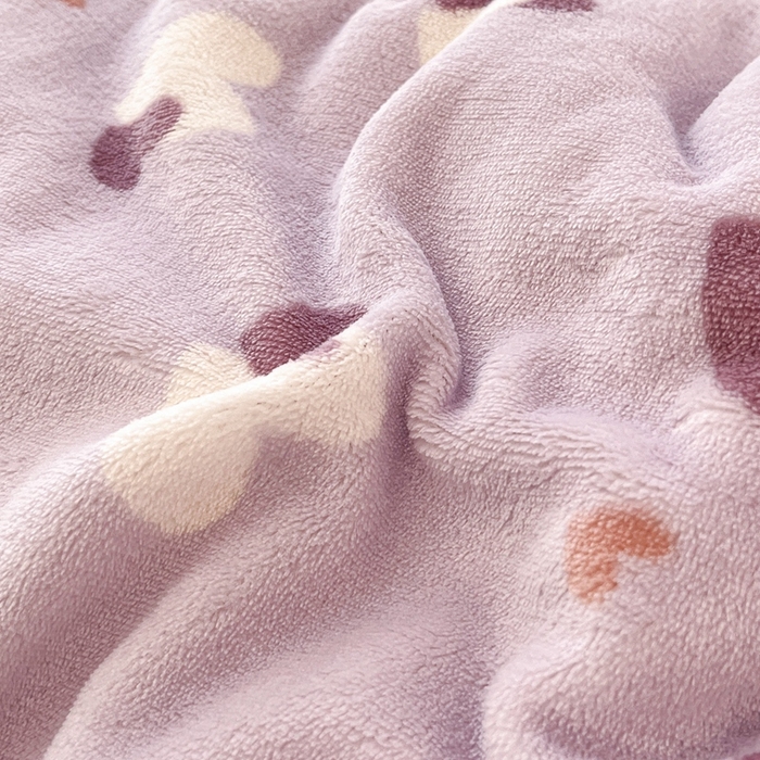 91家纺网 家纺一手货源 找家纺 默忆 2025新款牛奶绒豆豆被被子被芯 心相印