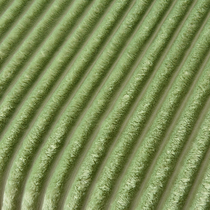 91家纺网 家纺一手货源 找家纺 圣楚家纺 2025秋冬新款保暖亲肤舒适牛奶绒抽条毛毯毯子 抹茶