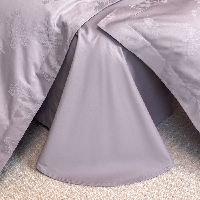 91家纺网 家纺一手货源 找家纺 魅都 全棉厚织长绒棉立体浮雕提花四件套全棉四件套花香轻舞 花香轻舞紫