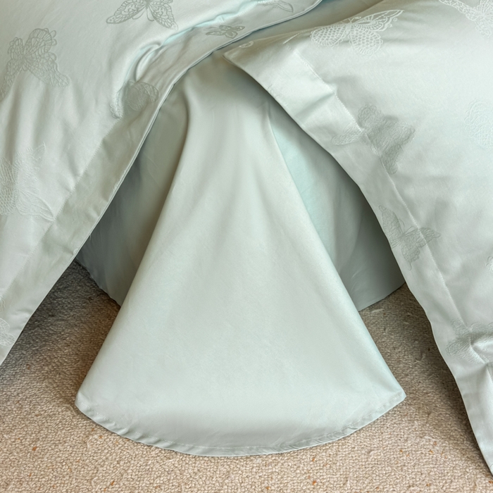 91家纺网 家纺一手货源 找家纺 （总）魅都 2025秋冬全棉厚织长绒棉磨毛立体浮雕提花四件套全棉四件套夏日蝶梦