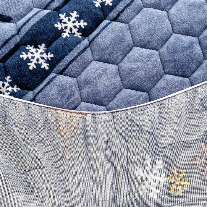 91家纺网 家纺一手货源 找家纺 （总）情煊家纺 2025新款保暖牛奶绒夹棉床笠-花边款