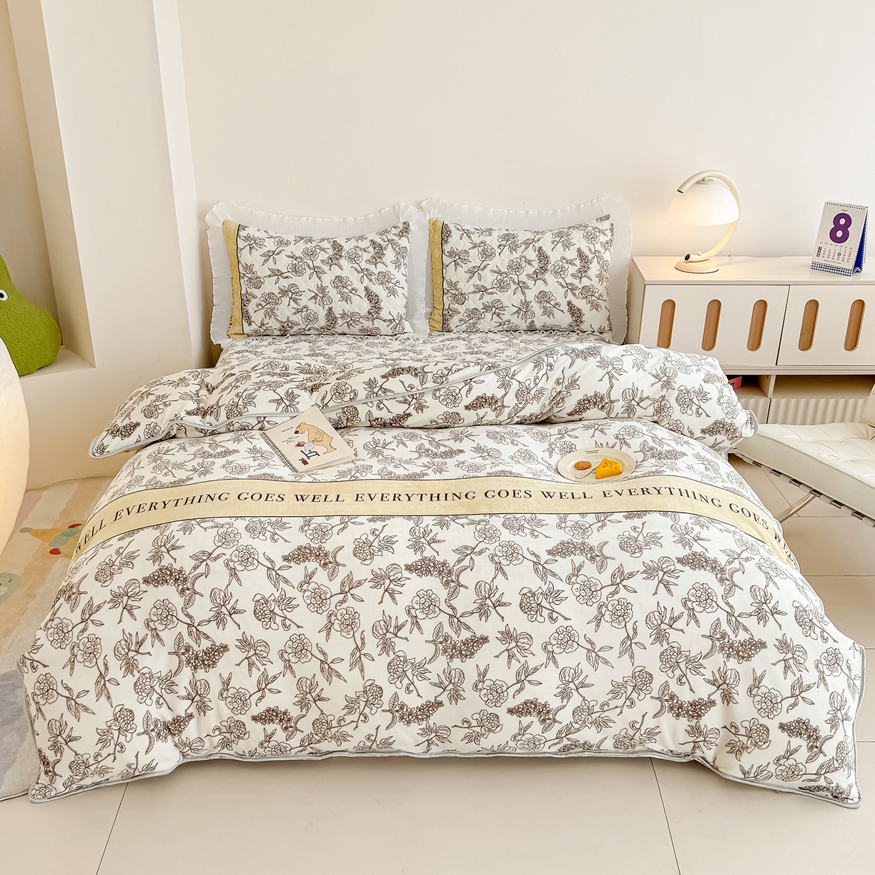 91家纺网 家纺一手货源 找家纺 （总）冬然 2025新款全棉床盖纯棉床盖夹棉床单全棉床单纯棉床单