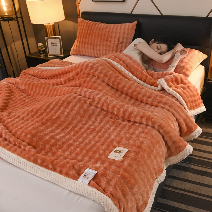 91家纺网 家纺一手货源 找家纺 （总）青竹苑 2025新款兔毛绒多功能盖毯毛毯