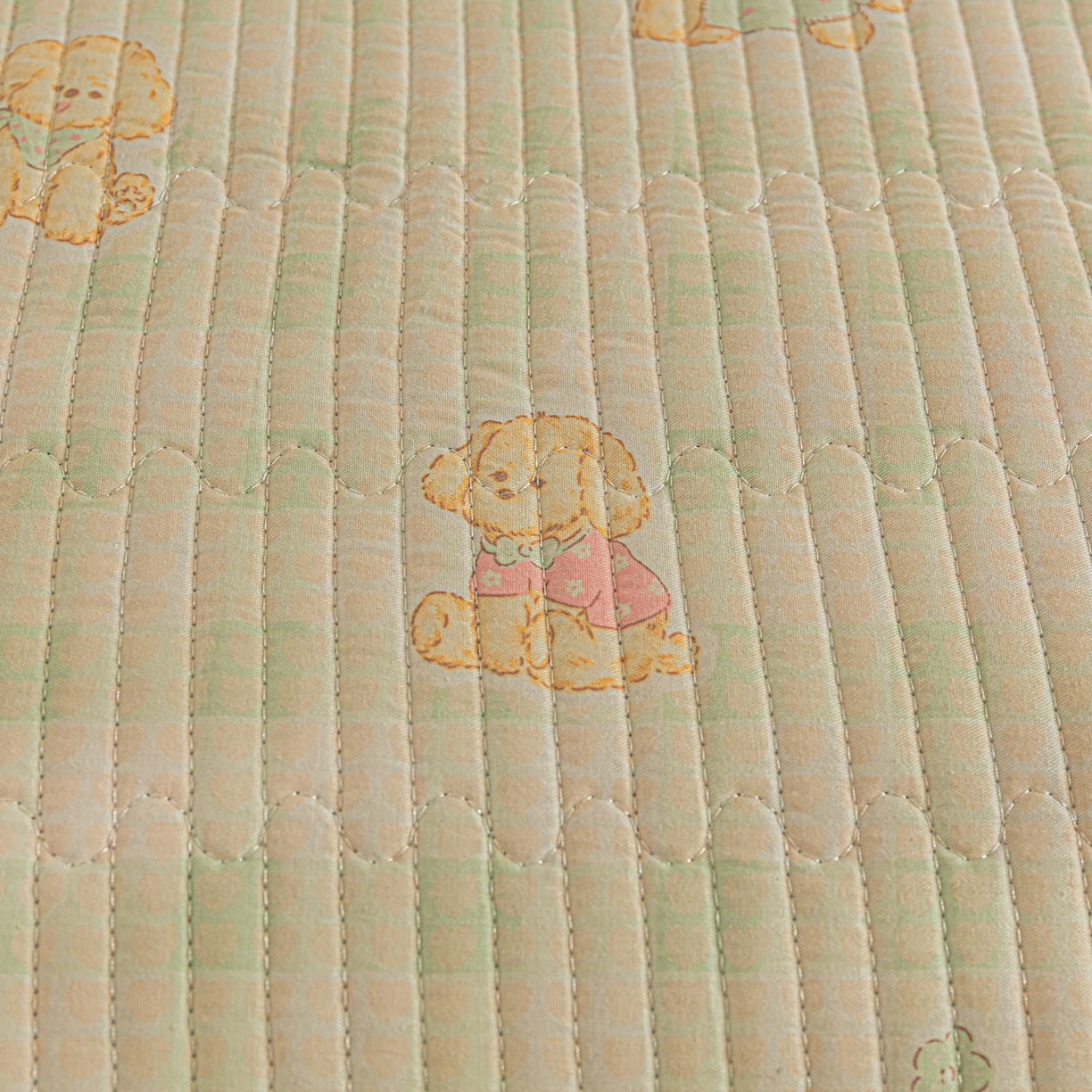 91家纺网 家纺一手货源 找家纺 恒尚居 2025新款全棉牛奶绒床盖四季可用纯棉夹棉床单床褥垫三件套-秋冬款系列一 甜心旺旺【A纯棉-B牛奶绒】