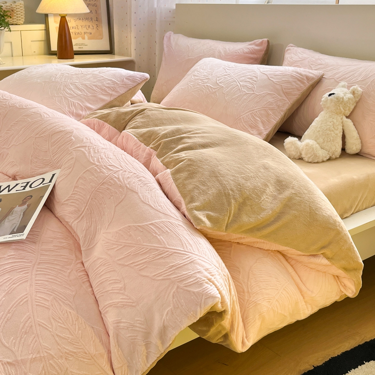 91家纺网 家纺一手货源 找家纺 （总）如一 2025新款3D雕花牛奶绒四件套第三批