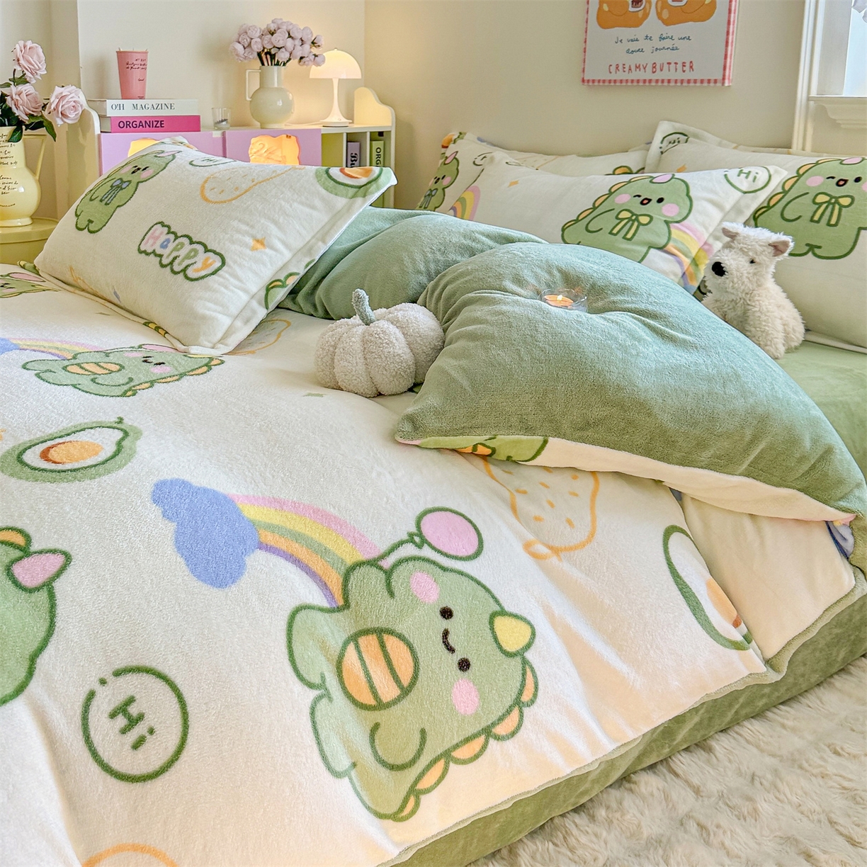 91家纺网 家纺一手货源 找家纺 （总）名兮家居 2025秋冬新款加厚高克重牛奶绒单被套