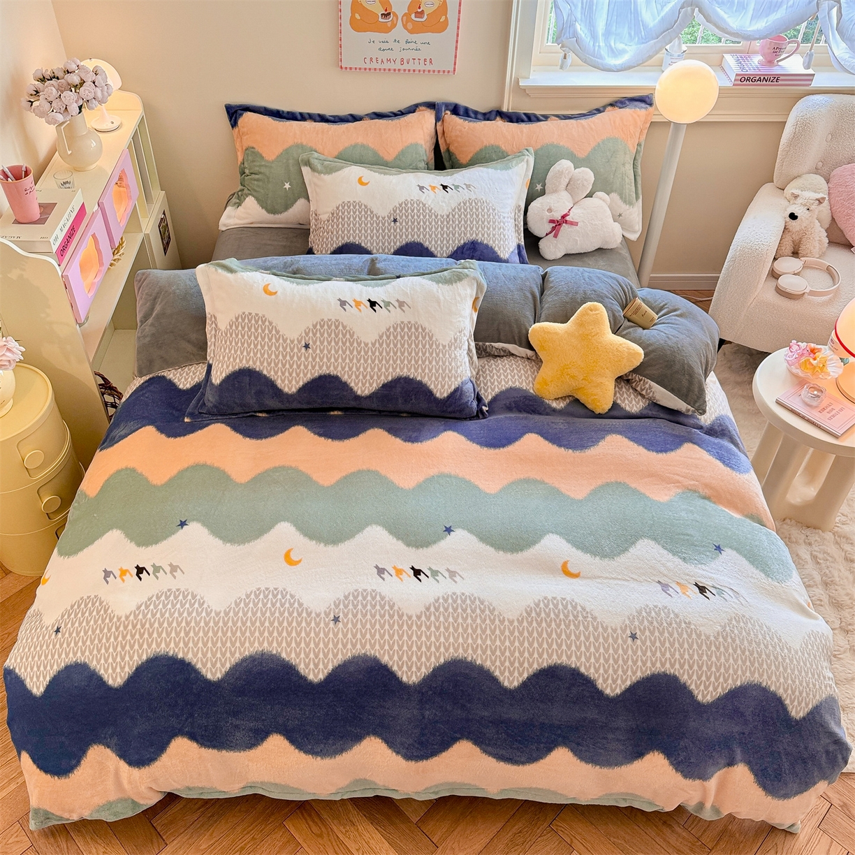 91家纺网 家纺一手货源 找家纺 （总）名兮家居 2025秋冬新款加厚高克重牛奶绒单被套