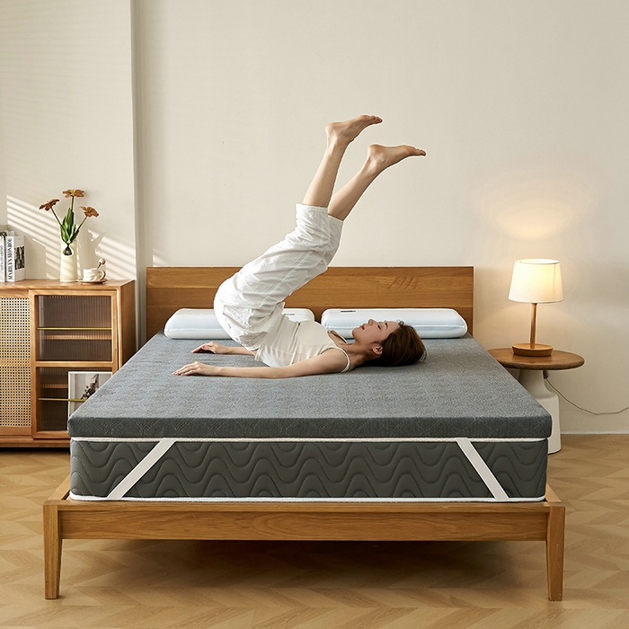 91家纺网 家纺一手货源 找家纺 锦丝钰床垫 2025新款Tanka双芯记忆棉床垫 Tanka灰色