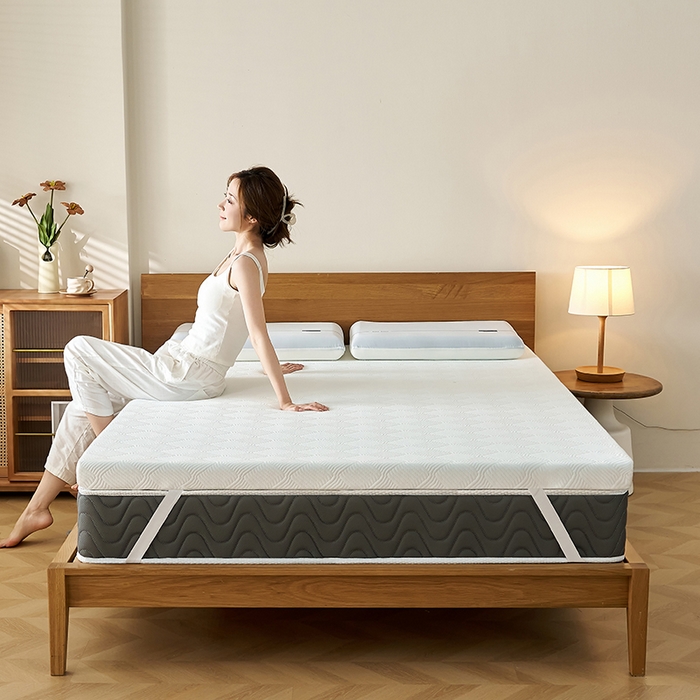 91家纺网 家纺一手货源 找家纺 锦丝钰床垫 2025新款Tanka双芯记忆棉床垫 Tanka白色