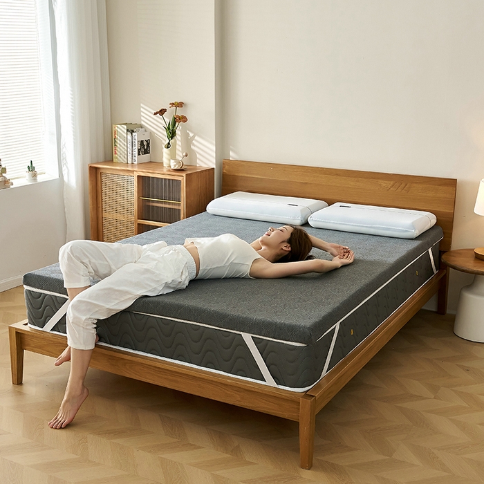 91家纺网 家纺一手货源 找家纺 锦丝钰床垫 2025新款Tanka双芯记忆棉床垫 Tanka灰色