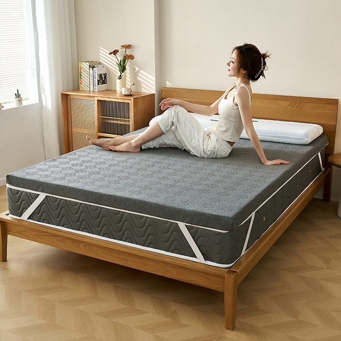 91家纺网 家纺一手货源 找家纺 锦丝钰床垫 2025新款Tanka双芯记忆棉床垫 Tanka灰色