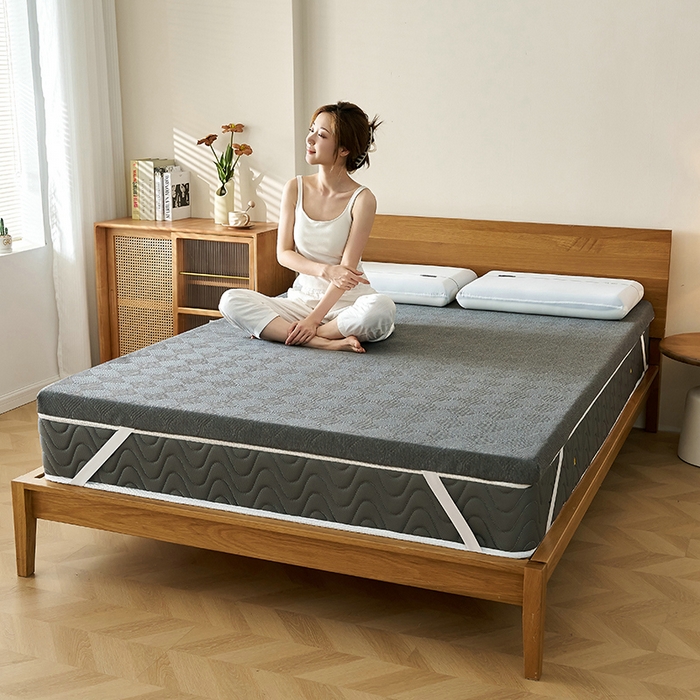 91家纺网 家纺一手货源 找家纺 锦丝钰床垫 2025新款Tanka双芯记忆棉床垫 Tanka灰色