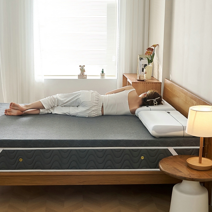 91家纺网 家纺一手货源 找家纺 锦丝钰床垫 2025新款Tanka双芯记忆棉床垫 Tanka灰色