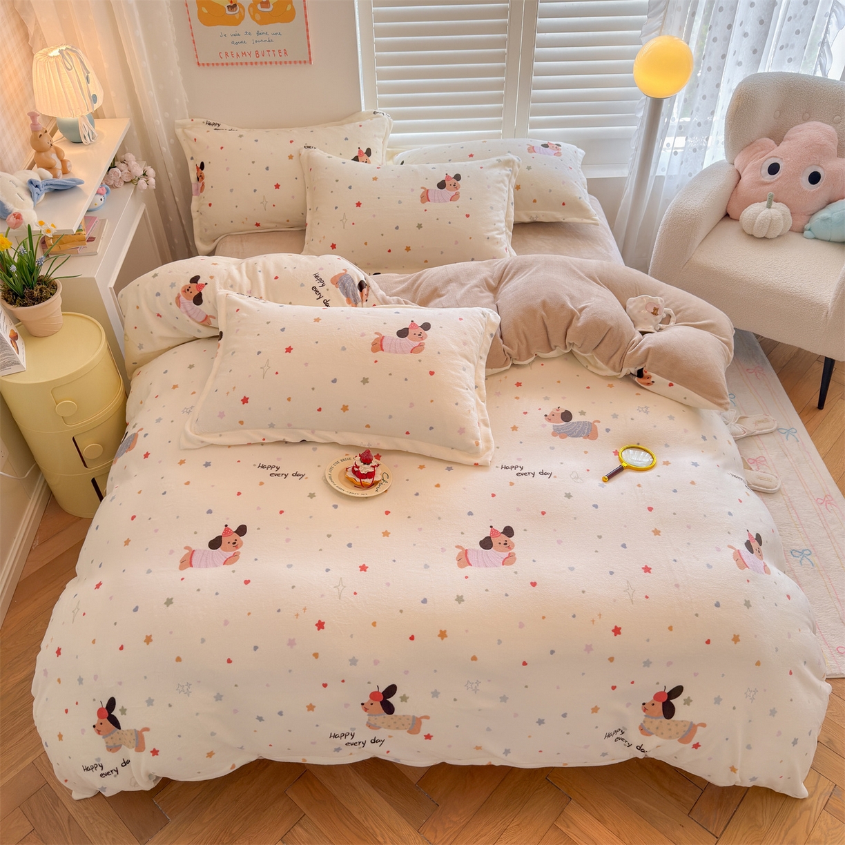 91家纺网 家纺一手货源 找家纺 （总）名兮家居 2025秋冬新款加厚高克重牛奶绒单被套