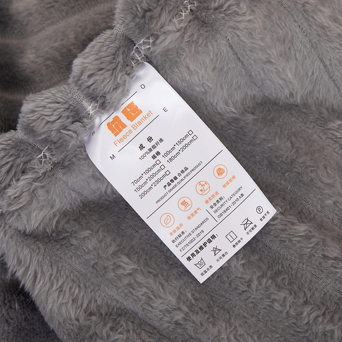 91家纺网 家纺一手货源 找家纺 楼兰公主毛毯专供 2025新款大抽条+羊羔绒绒毯盖毯毯子 单层大抽条绒毯-浅灰