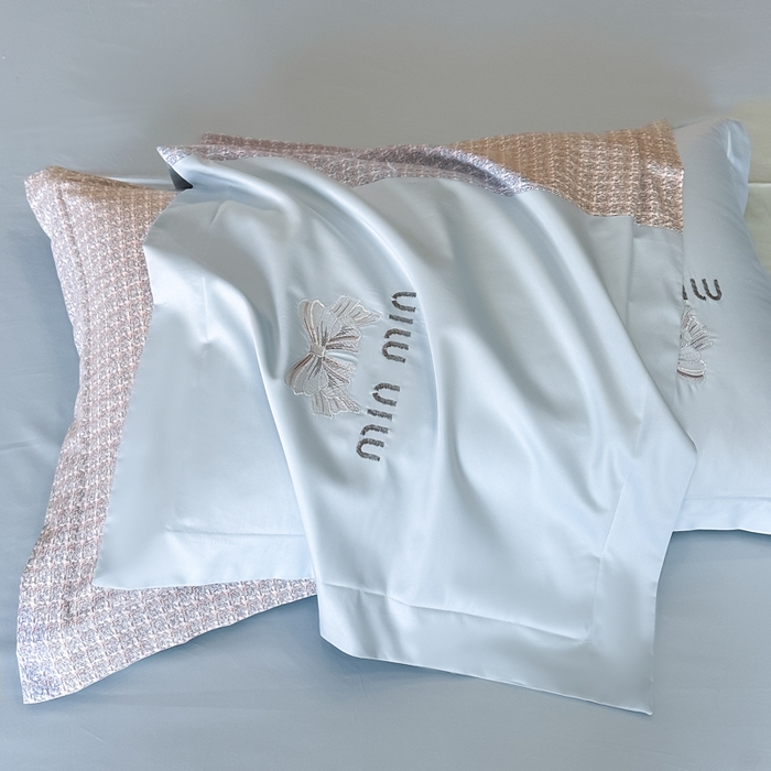 91家纺网 家纺一手货源 找家纺 苏美 2025新款全棉肌理纹绣花四件套-雅菲系列 雅菲-蓝