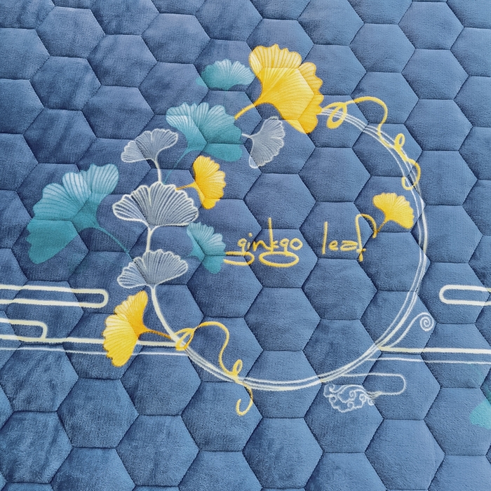 91家纺网 家纺一手货源 找家纺 情煊家纺 2025新款保暖牛奶绒夹棉床笠-床笠款 三生有杏