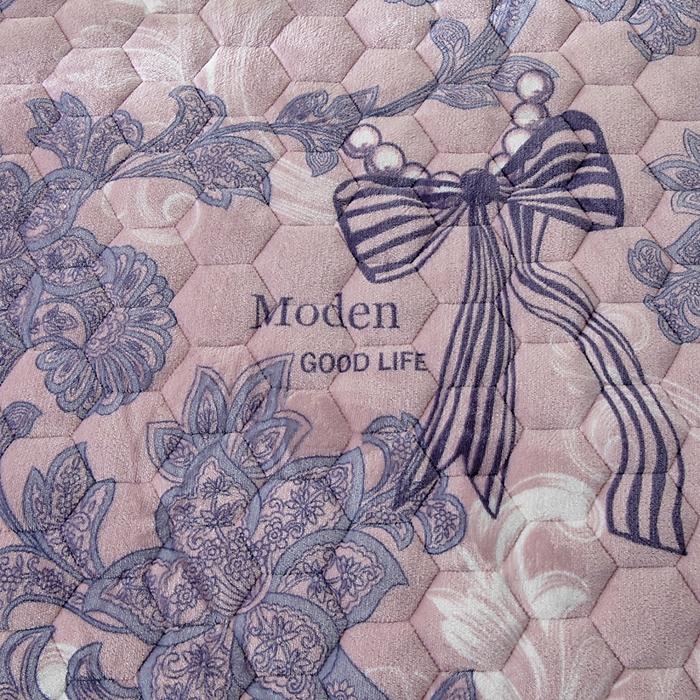 91家纺网 家纺一手货源 找家纺 情煊家纺 2025新款保暖牛奶绒夹棉床笠-床笠款 秘境