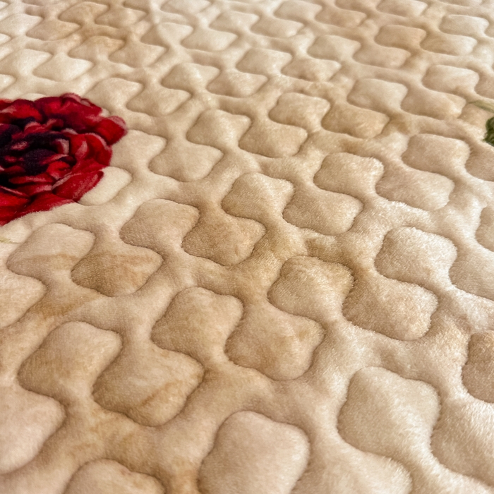 91家纺网 家纺一手货源 找家纺 首选家纺 2025新款直播热款双层蕾丝花边牛奶绒印花床盖四件套床盖单件三件套 瑞丽