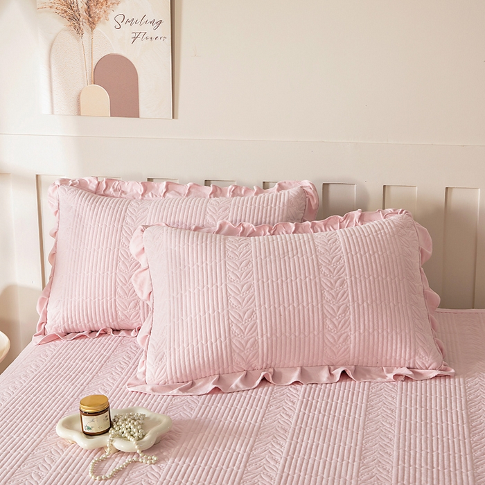 91家纺网 家纺一手货源 找家纺 （总）情煊家纺 2025新款纯色轻奢风亲肤床盖系列