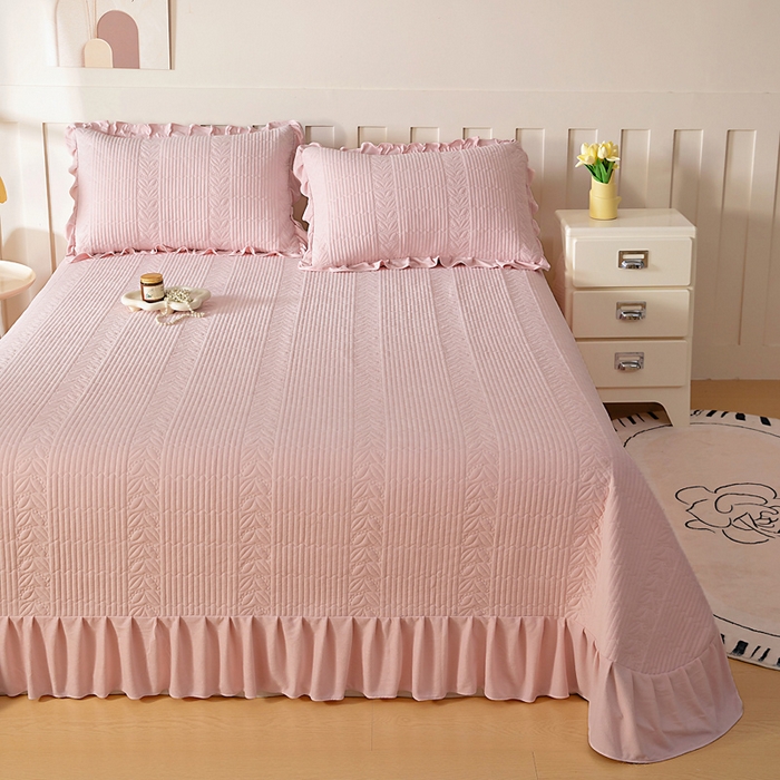 91家纺网 家纺一手货源 找家纺 （总）情煊家纺 2025新款纯色轻奢风亲肤床盖系列