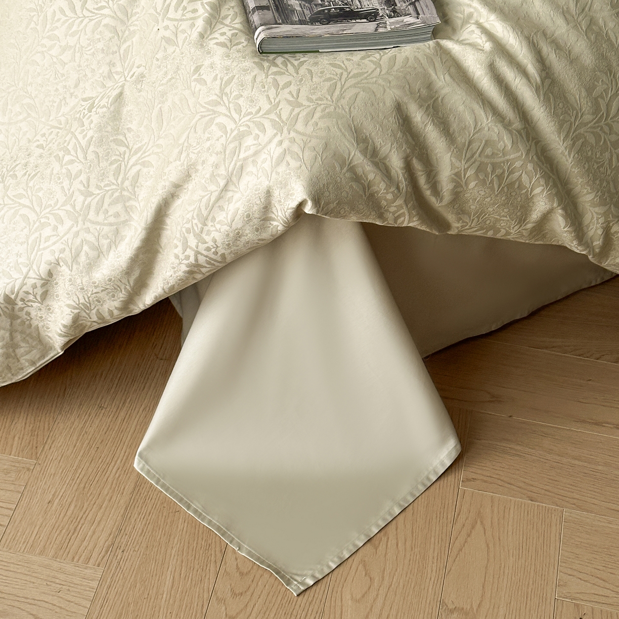 91家纺网 家纺一手货源 找家纺 舒慕家纺 2025新款100支长绒棉浮雕提花四件套 古奈