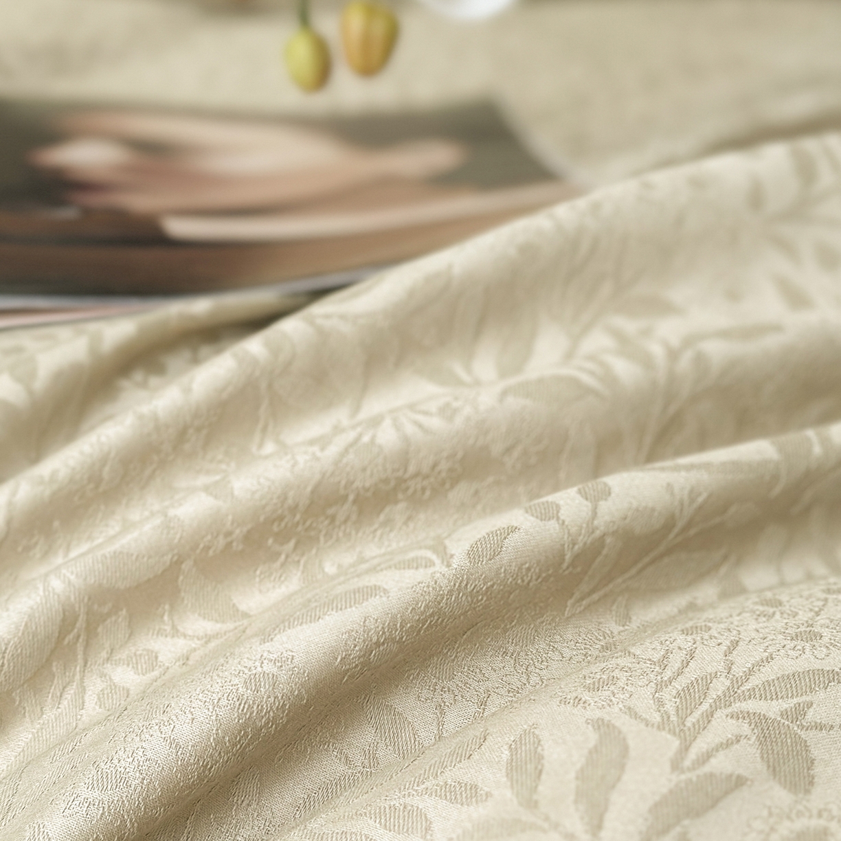 91家纺网 家纺一手货源 找家纺 舒慕家纺 2025新款100支长绒棉浮雕提花四件套 古奈
