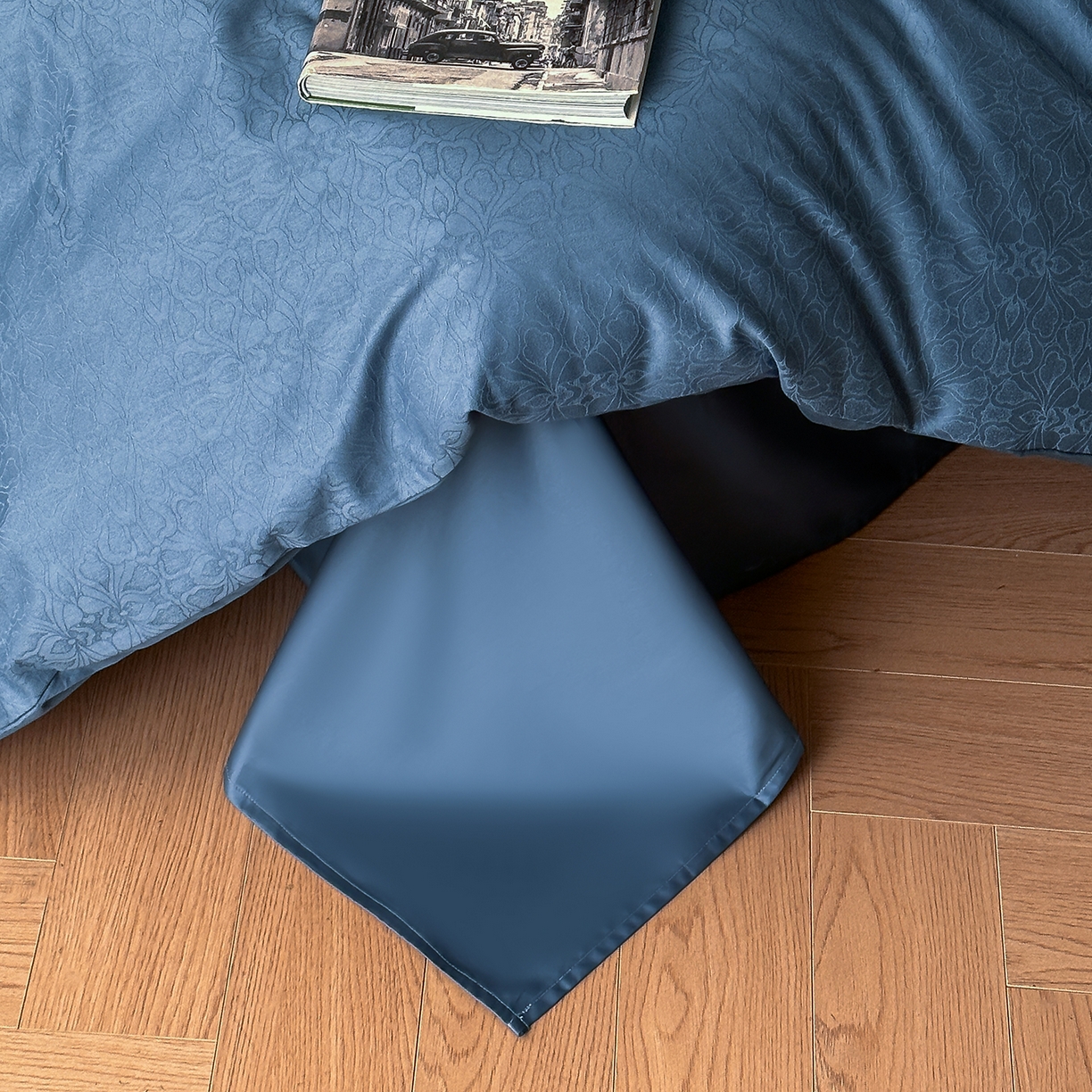 91家纺网 家纺一手货源 找家纺 舒慕家纺 2025新款100支长绒棉浮雕提花四件套 荟锦