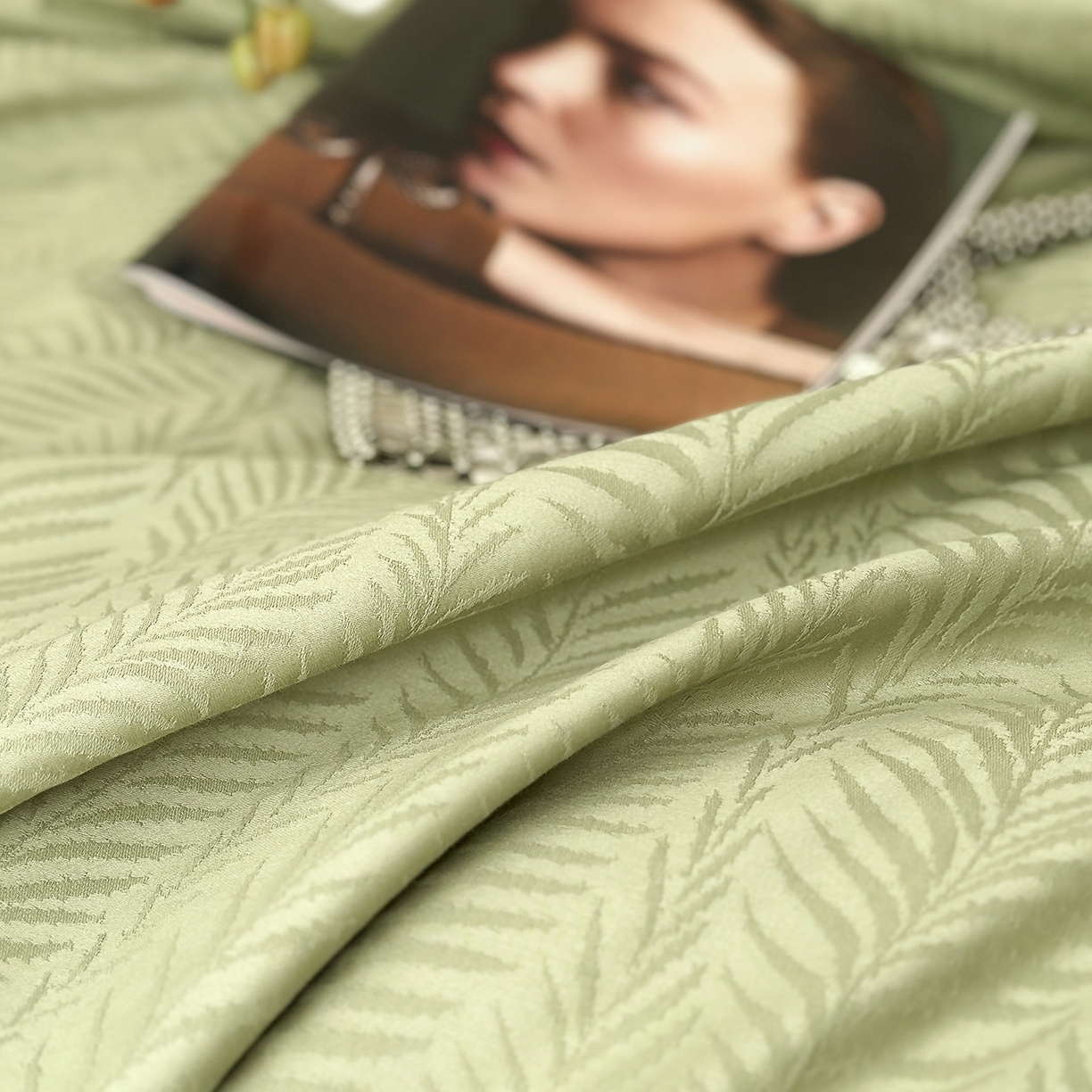 91家纺网 家纺一手货源 找家纺 舒慕家纺 2025新款100支长绒棉浮雕提花四件套 曼蔓