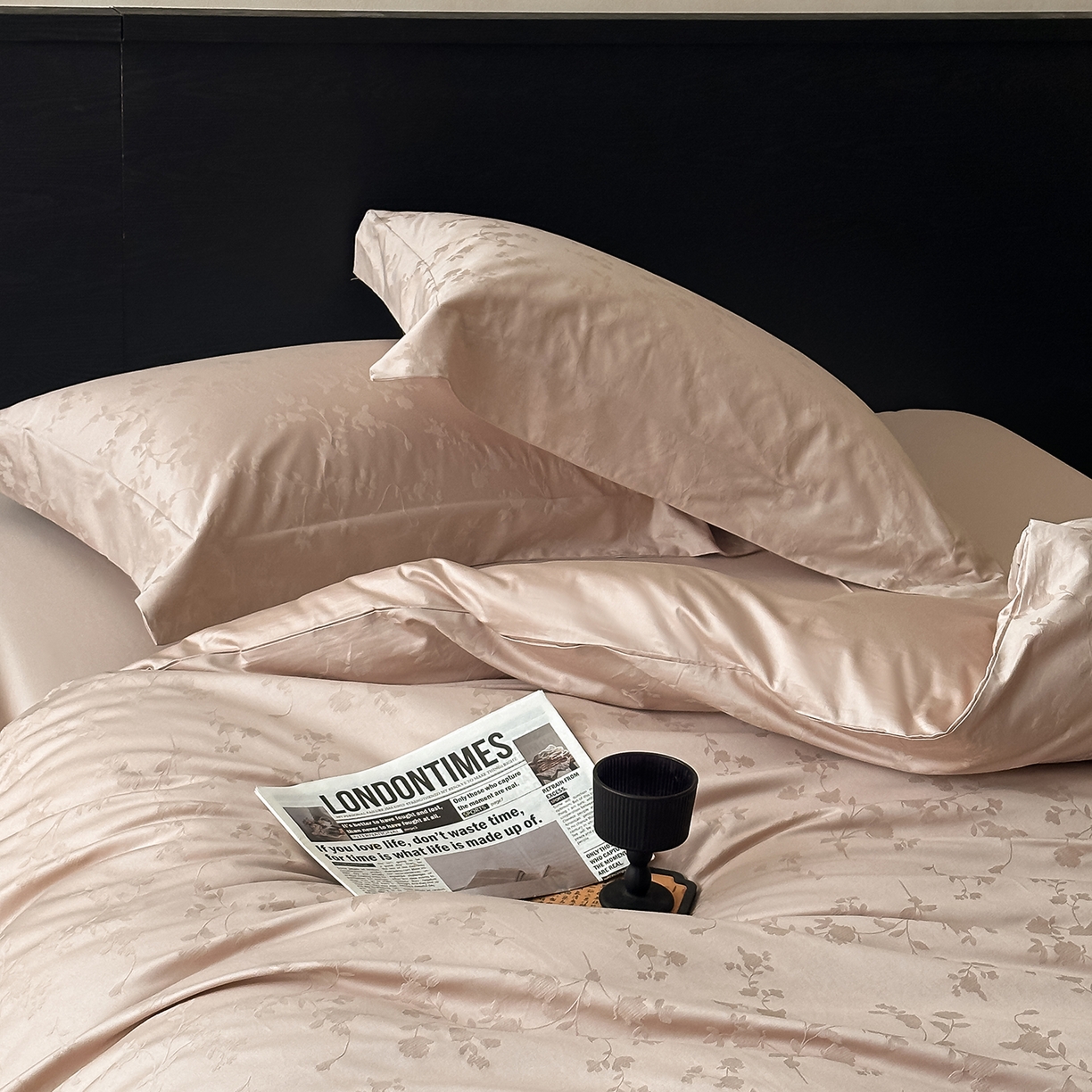 91家纺网 家纺一手货源 找家纺 舒慕家纺 2025新款100支长绒棉浮雕提花四件套 诗娜