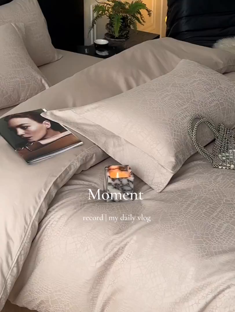 91家纺网 家纺一手货源 找家纺 舒慕家纺 2025新款100支长绒棉浮雕提花四件套 喜玛