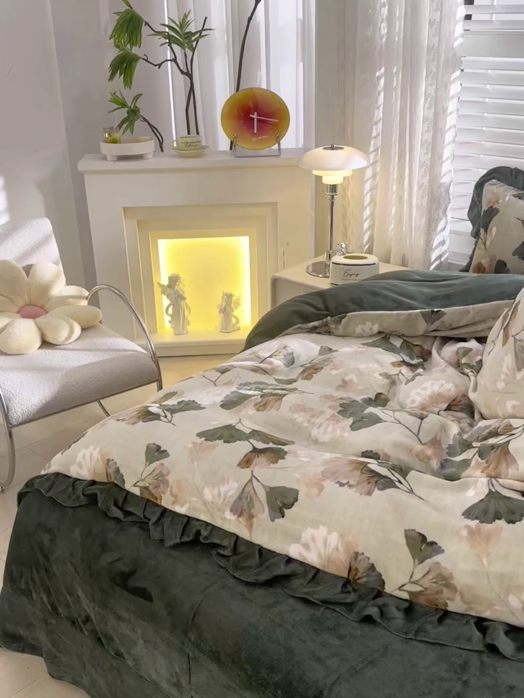 91家纺网 家纺一手货源 找家纺 （总）千姿坊 2025新款韩版牛奶绒花边款四件套